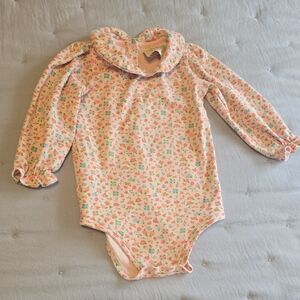 The Beaufort Bonnet Company Floral Bodysuit - Pink and Green